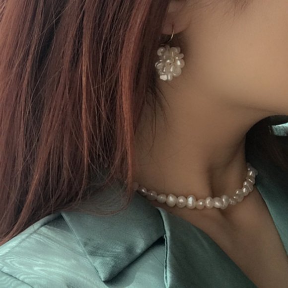 💕LAST ONE Pearls Bud Flower Earrings - Picture 5 of 5